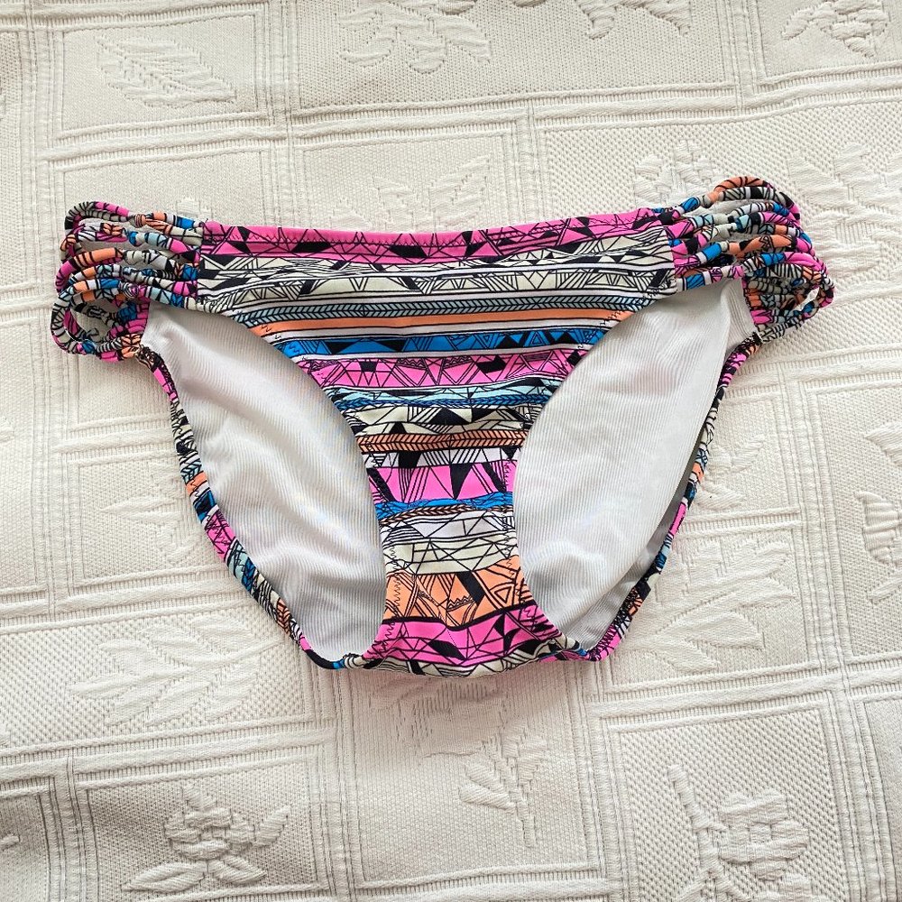 Women’s Pink Multi-Striped Bikini Bottoms